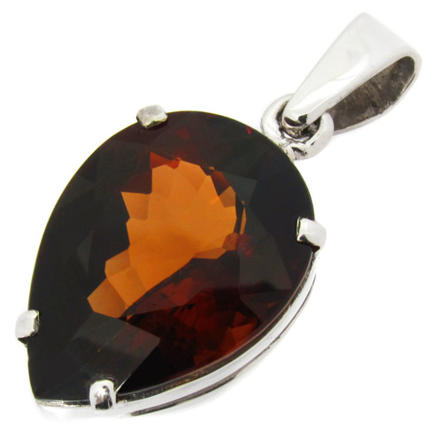 Серебро 925 Кулон с великолепным империал-топазом