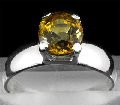 Серебро 925 Кольцо с золотистым турмалином