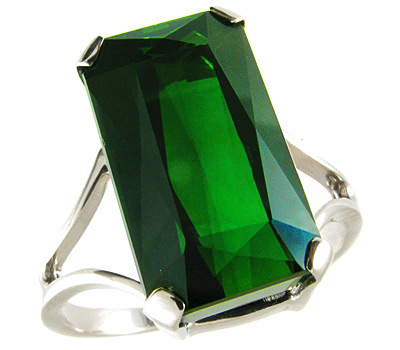 Золото Кольцо с эффектным зеленым турмалином