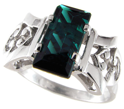 Серебро 925 Кольцо с чистейшим параиба турмалином