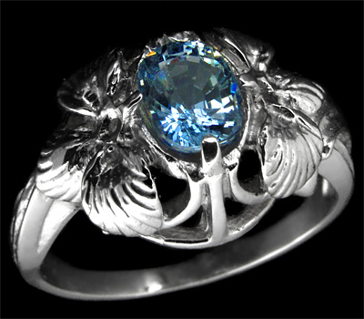 Серебро 925 Кольцо с еремеевитом