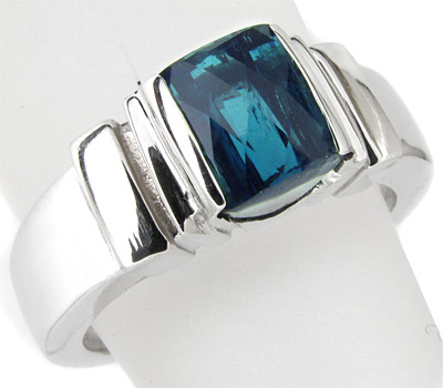 Серебро 925 Кольцо с параиба индиголитом турмалином