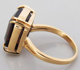 Кольцо с полихромным "арбузным" турмалином Золото