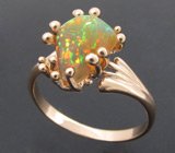 Кольцо с эффектным эфиопским опалом