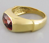 Перстень с чистейшим оранжевым цирконом Золото