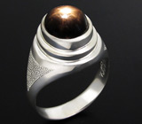 Кольцо со звездчатым сапфиром Серебро 925
