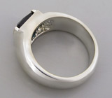 Кольцо с неоновым индиголит турмалином Серебро 925
