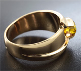 Кольцо с желтым бриллиантом Золото