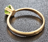 Кольцо с уральским демантоидом Золото