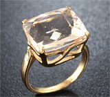 Кольцо с морганитом и бриллиантами