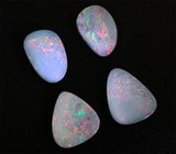 Набор из 4 австралийских дублет опалов 17,6 карат