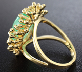 Кольцо с изумрудами Золото
