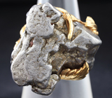 Кольцо c осколком метеорита Кампо-дель-Сьело Серебро 925