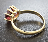 Кольцо с цирконом падапараджа Золото