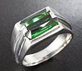 Кольцо c зеленым турмалином Серебро 925