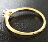 Золотое кольцо с демантоидом Золото