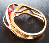 Кольцо с розовым турмалином Золото