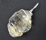 Кулон с кристаллом кварца с углеводородами Серебро 925