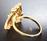Кольцо с цоизитом Золото