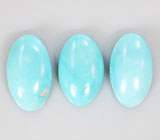 Набор из 3 кабошонов армянской бирюзы 8,4 карата