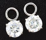 Подвесы для серег с муассанитами 2,65 карата