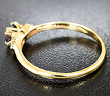 Кольцо c уральским александритом 0,91 карата и бриллиантами Золото