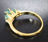 Кольцо с параиба турмалином 1,2 карата Золото