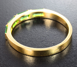 Кольцо с цаворитами 0,96 карата Золото