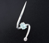 Кулон с параиба турмалином 0,91 карата и лейкосапфиром