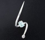 Кулон с параиба турмалином 0,91 карата и лейкосапфиром