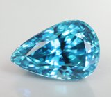 Крупный голубой циркон 6,79 карата