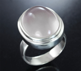 Кольцо c розовым кварцем 21,65 карата