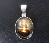 Кулон с хризобериллом с эффектом кошачьего глаза 18,02 карата