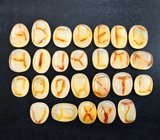 Уникальный набор «Алфавит» из 26 агатов 186,62 карата