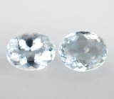 Пара аквамаринов 6,11 карата