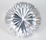 Бесцветный кварц лазерной огранки 27,02 карата