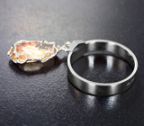Кольцо с орегонским солнечным камнем 4,31 карата Золото
