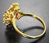 Кольцо с крупным сфалеритом 8,49 карата Золото