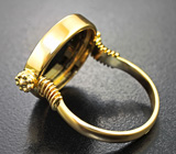 Кольцо c камеей из агата с ониксом 5,07 карата Золото