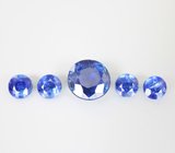 Набор из 5 насыщенных кианитов 6,72 карата