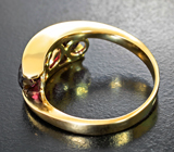 Кольцо с красными шпинелями 3,48 карата Золото