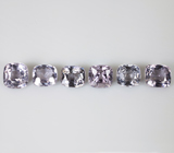 Набор из 6 разноцветных шпинелей 6,06 карата