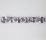 Набор из 6 разноцветных шпинелей 6,06 карата