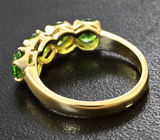 Кольцо с уральскими демантоидами 2,85 карата Золото