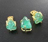 Комплект с уральскими изумрудами 4,44 карата