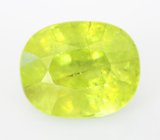 Желто-зеленый сфен 4,13 карата