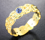 Кольцо с синим сапфиром 0,14 карата Золото