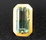 Кулон с полихромным турмалином 3,95 карата