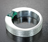 Кольцо с чистейшим неоново-зеленым муассанитом 1,43 карата Серебро 925