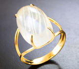 Кольцо с лунный камень с рутилом 15,3 карата Золото
